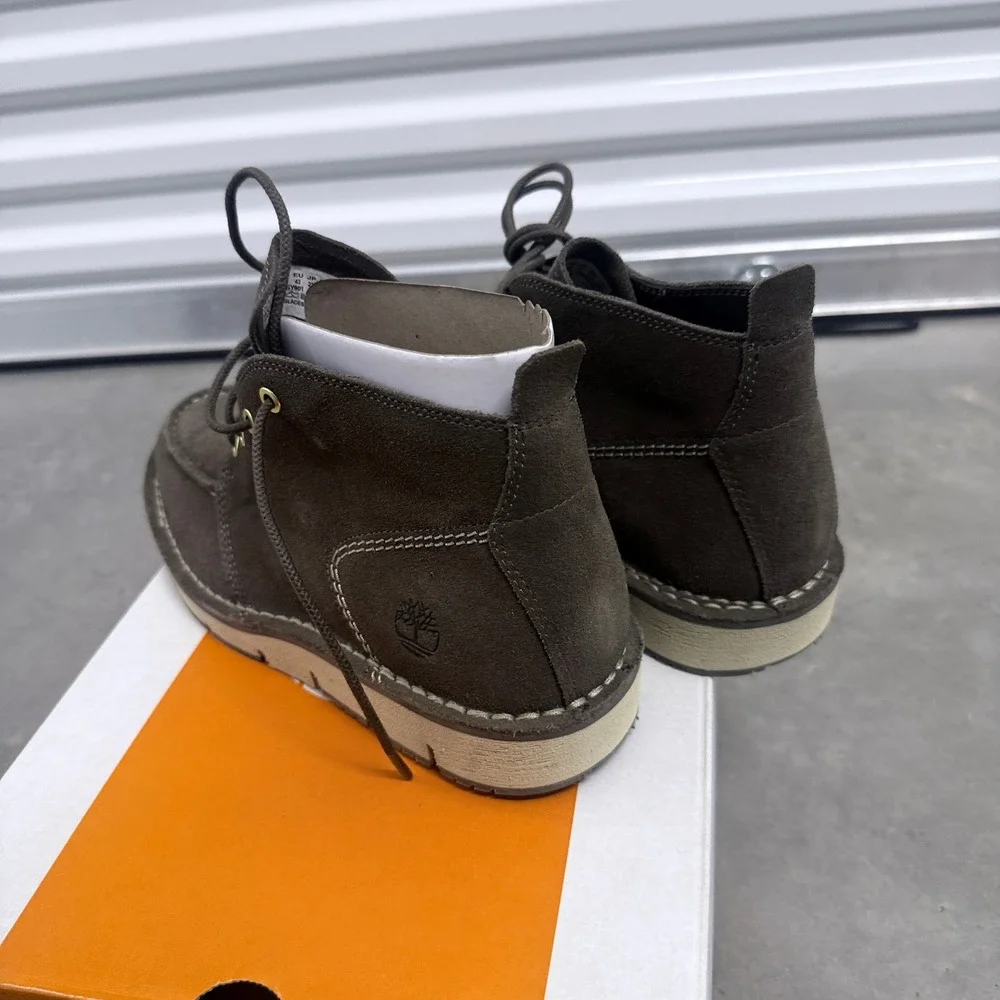 Timberland Chukka Boots Mens 9 Brown Suede Sensorflex Moc Toe TB0A5YGY901